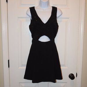 Clothing Company Black Sparkle Top Dress, size M